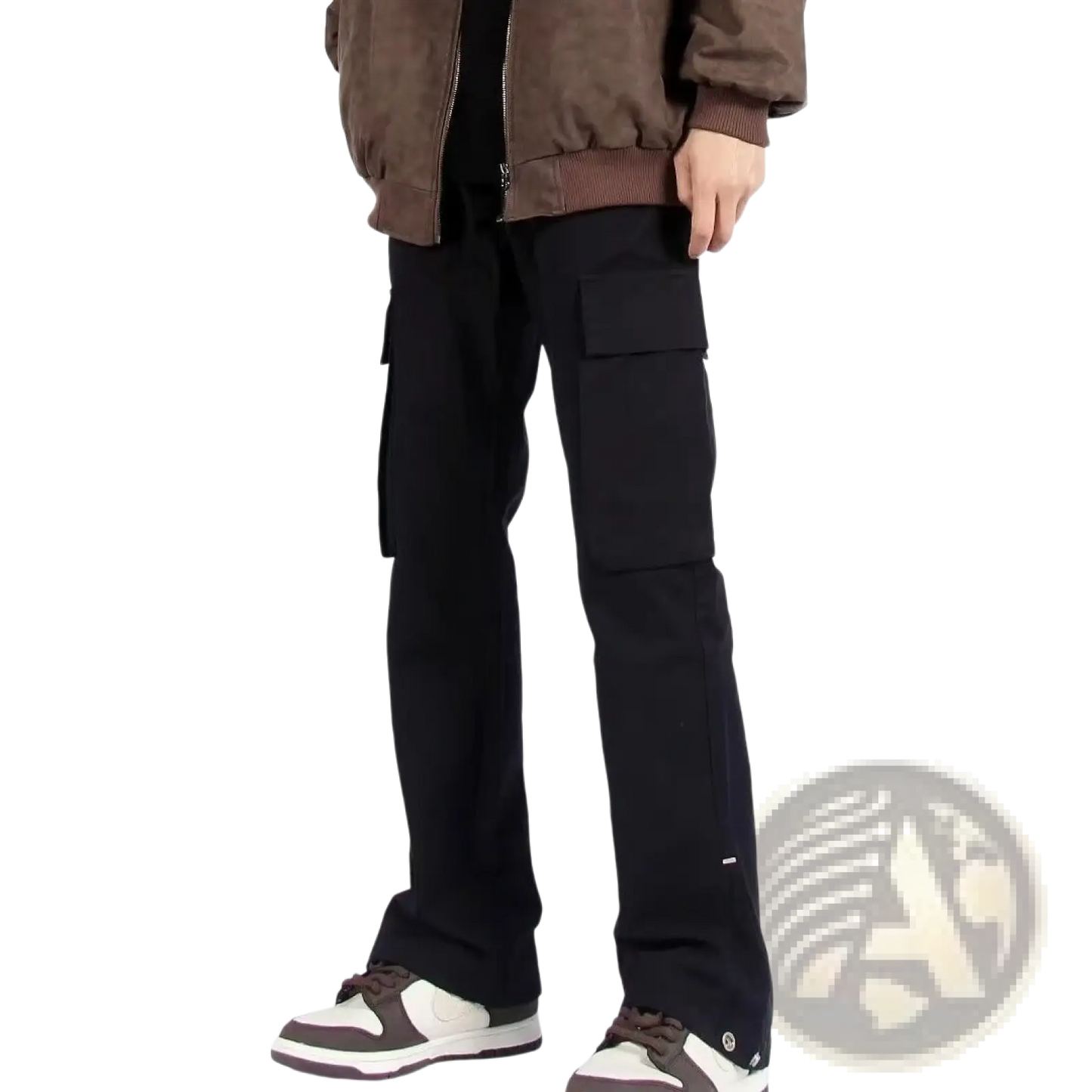 Multi Pocket Straight Leg Cargo Pants