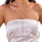 Multicolor Crystal Geometric Gold Pendant Necklace