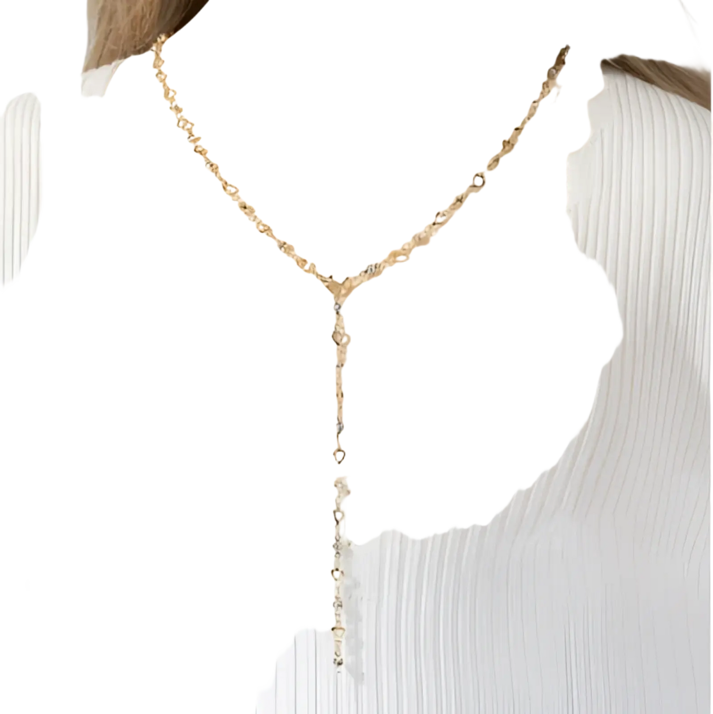 Multicolor Crystal Geometric Gold Pendant Necklace