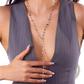 Multicolor Crystal Geometric Gold Pendant Necklace