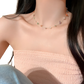 Multicolor Gemstone Choker in Gold and Silver Alloy