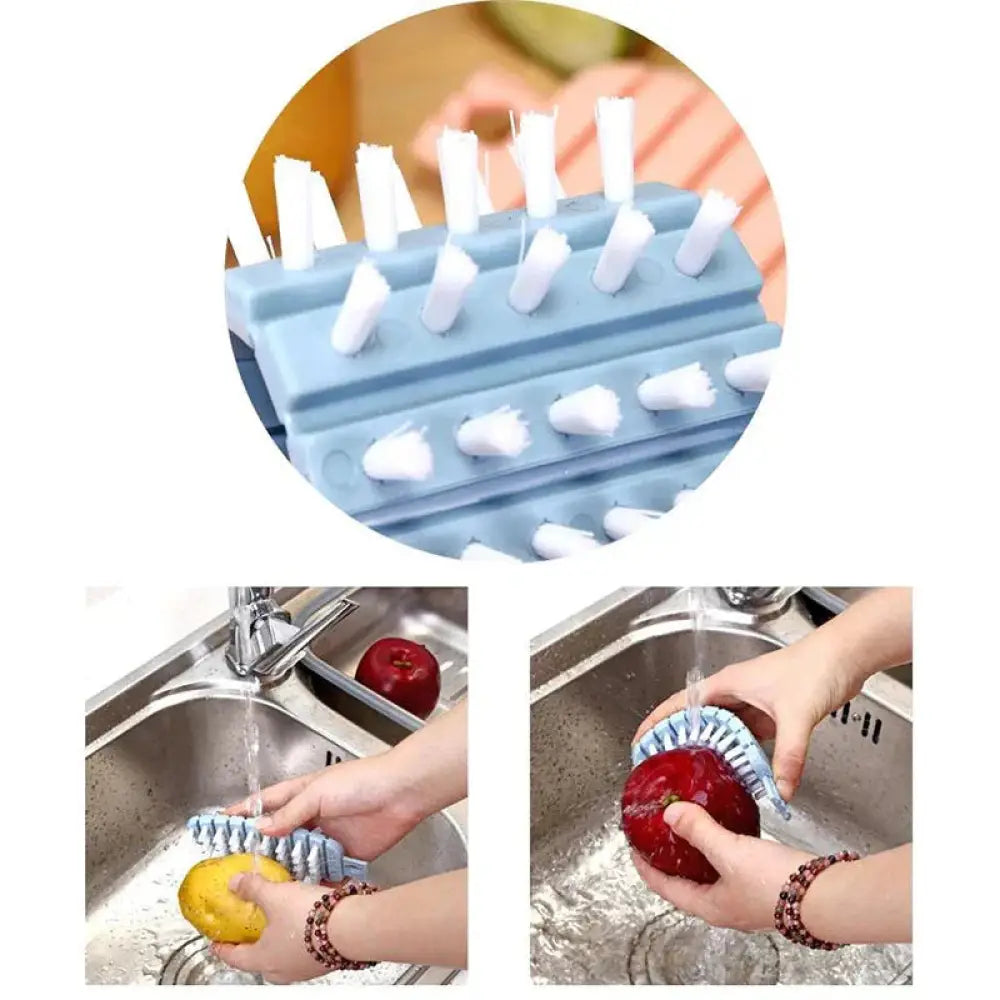 Flexible Silicone Vegetable and Fruit Cleaning Brush