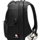 Multifunctional Black Nylon Laptop Backpack for Business and Travel