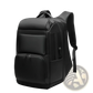 Multifunctional Black Nylon Laptop Backpack for Business and Travel