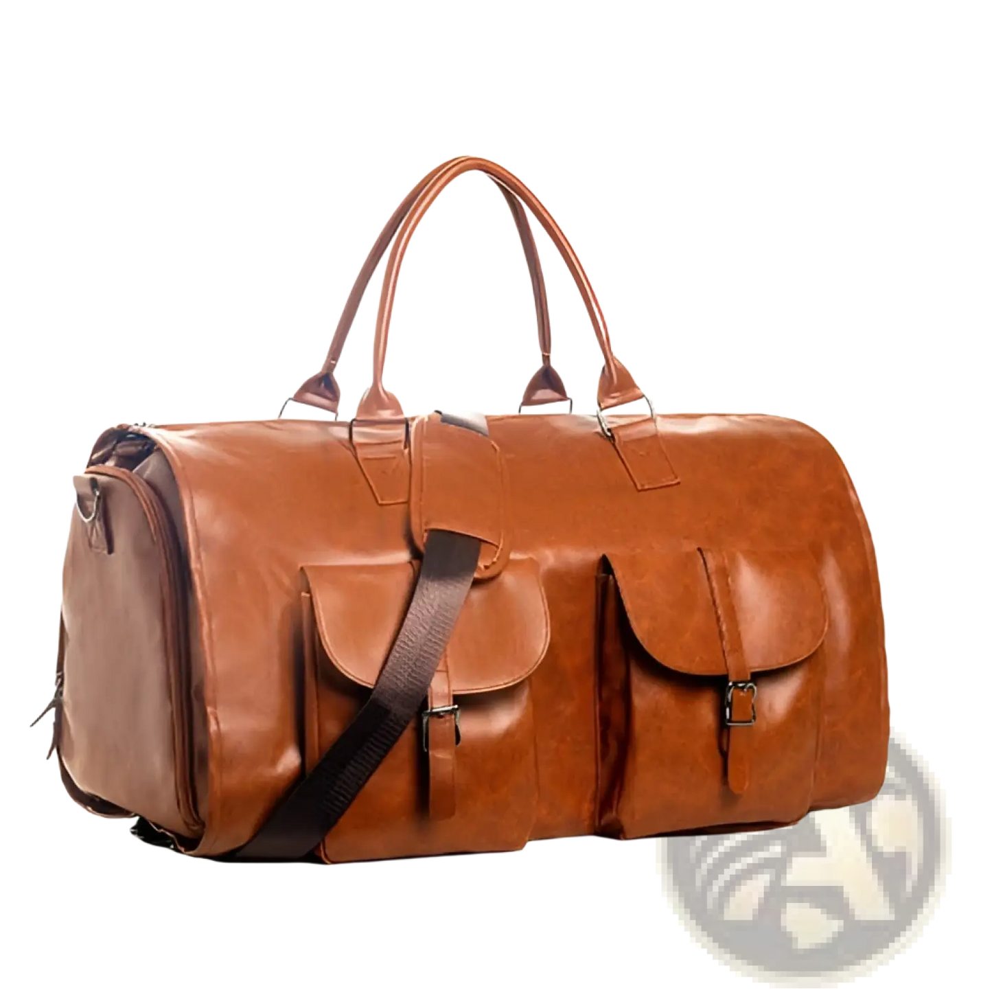 Multifunctional Canvas and Leather Folding Travel Duffel Bag