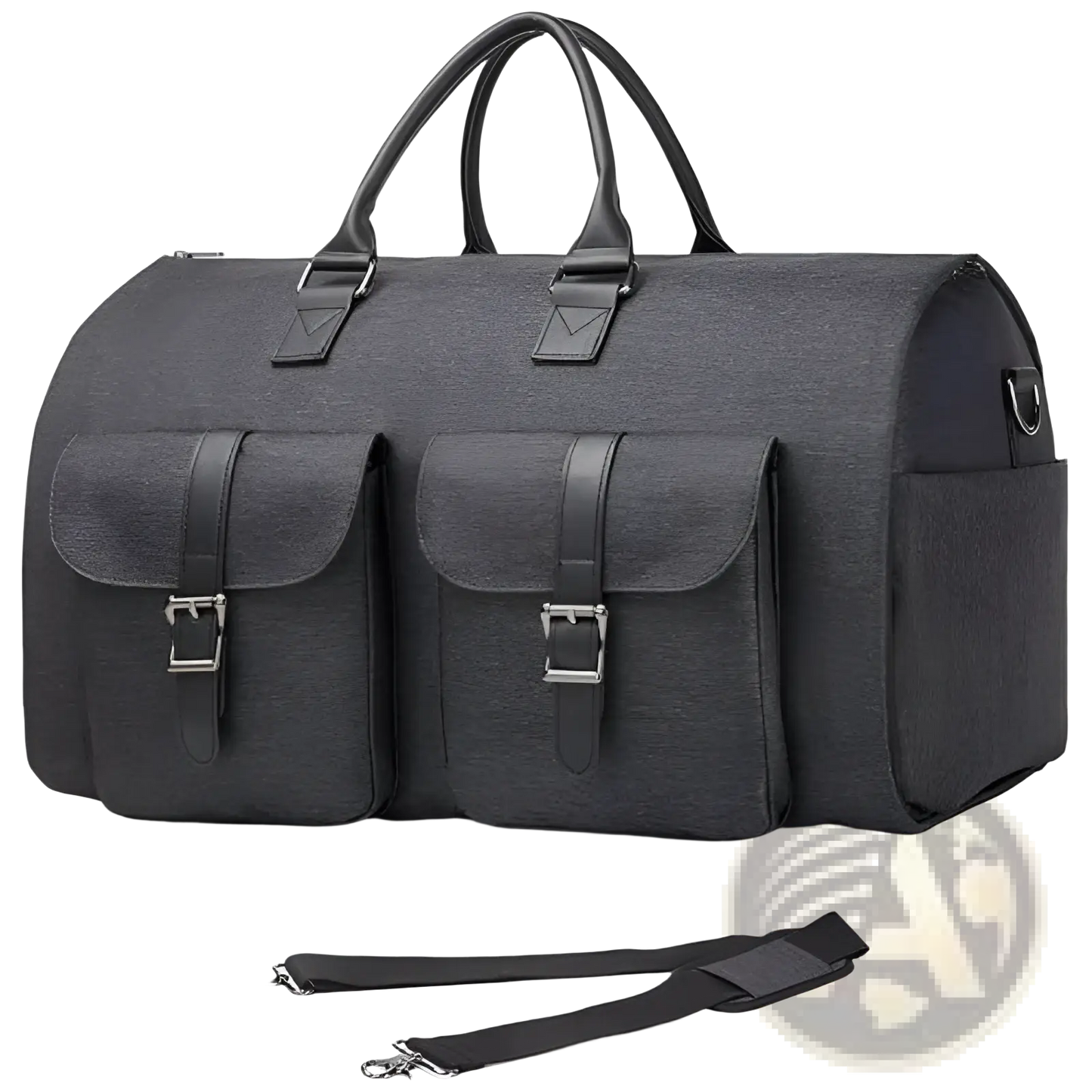 Multifunctional Canvas and Leather Folding Travel Duffel Bag