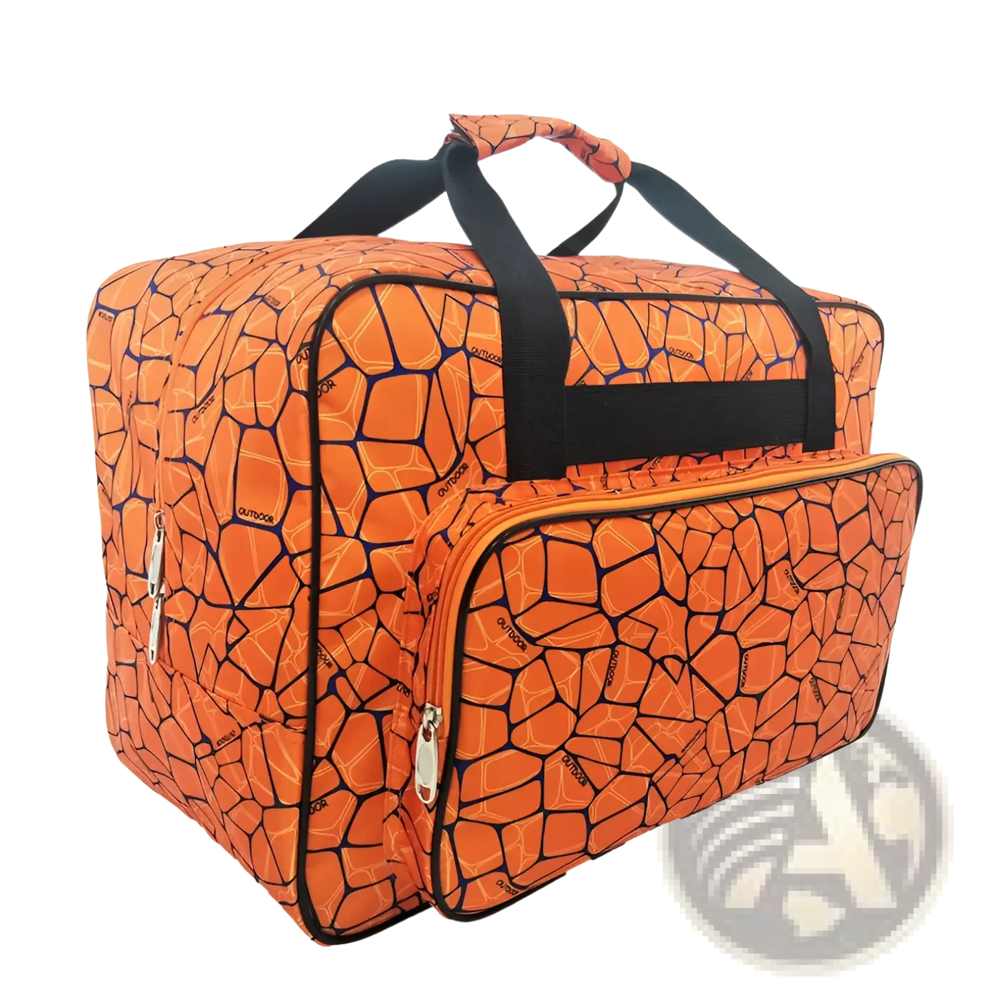 Multifunctional Cracked Pattern Nylon Travel Duffel Bag
