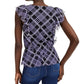 INC International Concepts Women's Tie-Hem Ruffle-Sleeve Top Black Size Medium