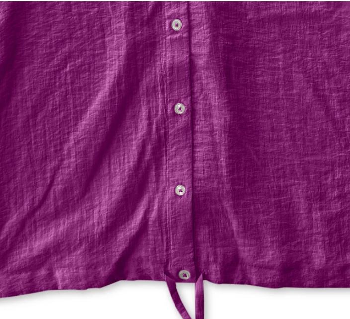 Alfani Women's Drawstring Hem Shirt Pink Size X-Large
