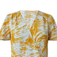 Alfani Women's Printed Surplice Flutter-Sleeve Top Yellow Size XX Large