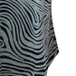 JM Women's Collection Petite Zebra-Print Scoop-Neck Top Turq/Aqua Size Petite