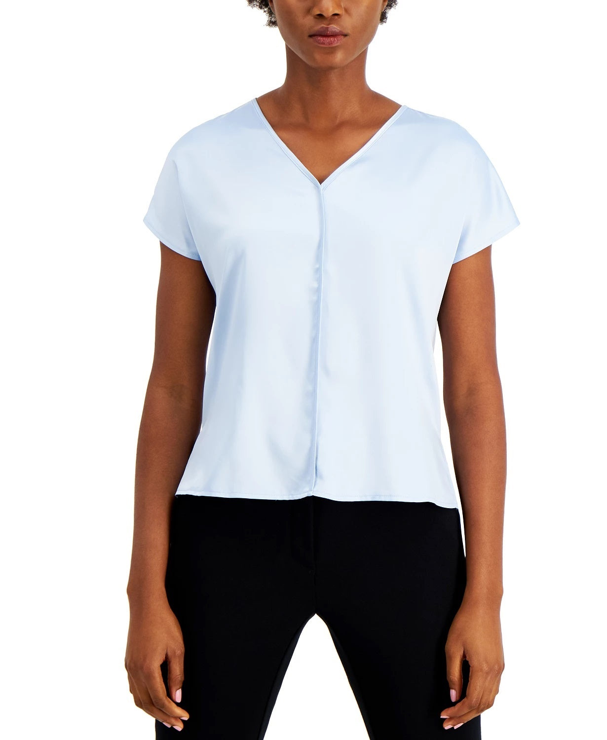 Alfani Women's V-Neck Top Med Green Size Extra Large