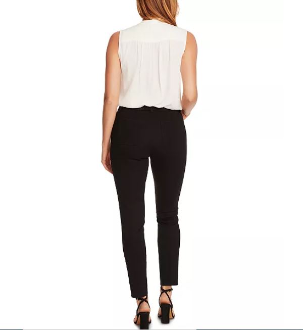 Vince Camuto Women's Ponte Slim Leg Pants Black Size 8