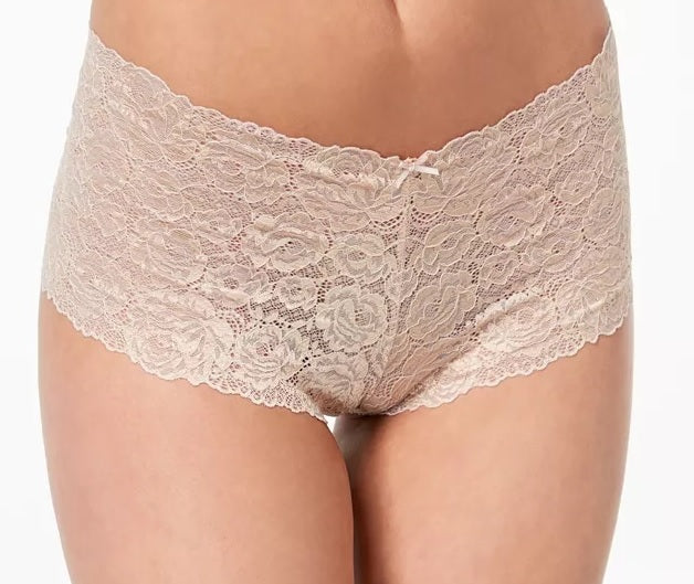 INC International Concepts Women's Lace Boyshort Beige Size Large