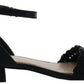 Easy Spirit Women's Evolve Ingrid2 Flat Sandal Black Size 7.5 W