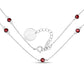 2.10 Carat Genuine Garnet .925 Sterling Silver Necklace