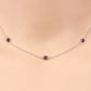 2.10 Carat Genuine Garnet .925 Sterling Silver Necklace
