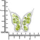 4.65 Carat Genuine Peridot .925 Sterling Silver Necklace
