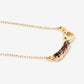 0.32 Carat Genuine Garnet .925 Sterling Silver Necklace