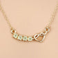 0.28 Carat Genuine Peridot .925 Sterling Silver Necklace