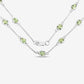 6.30 Carat Genuine Peridot .925 Sterling Silver Necklace