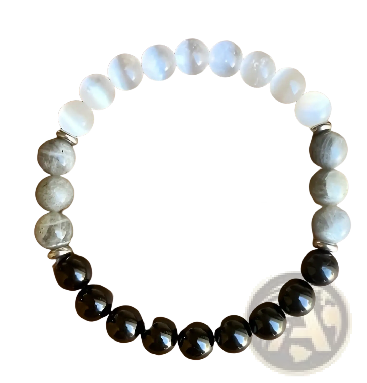 Natural Multi-gemstone Beaded Bracelet with Healing Crystals