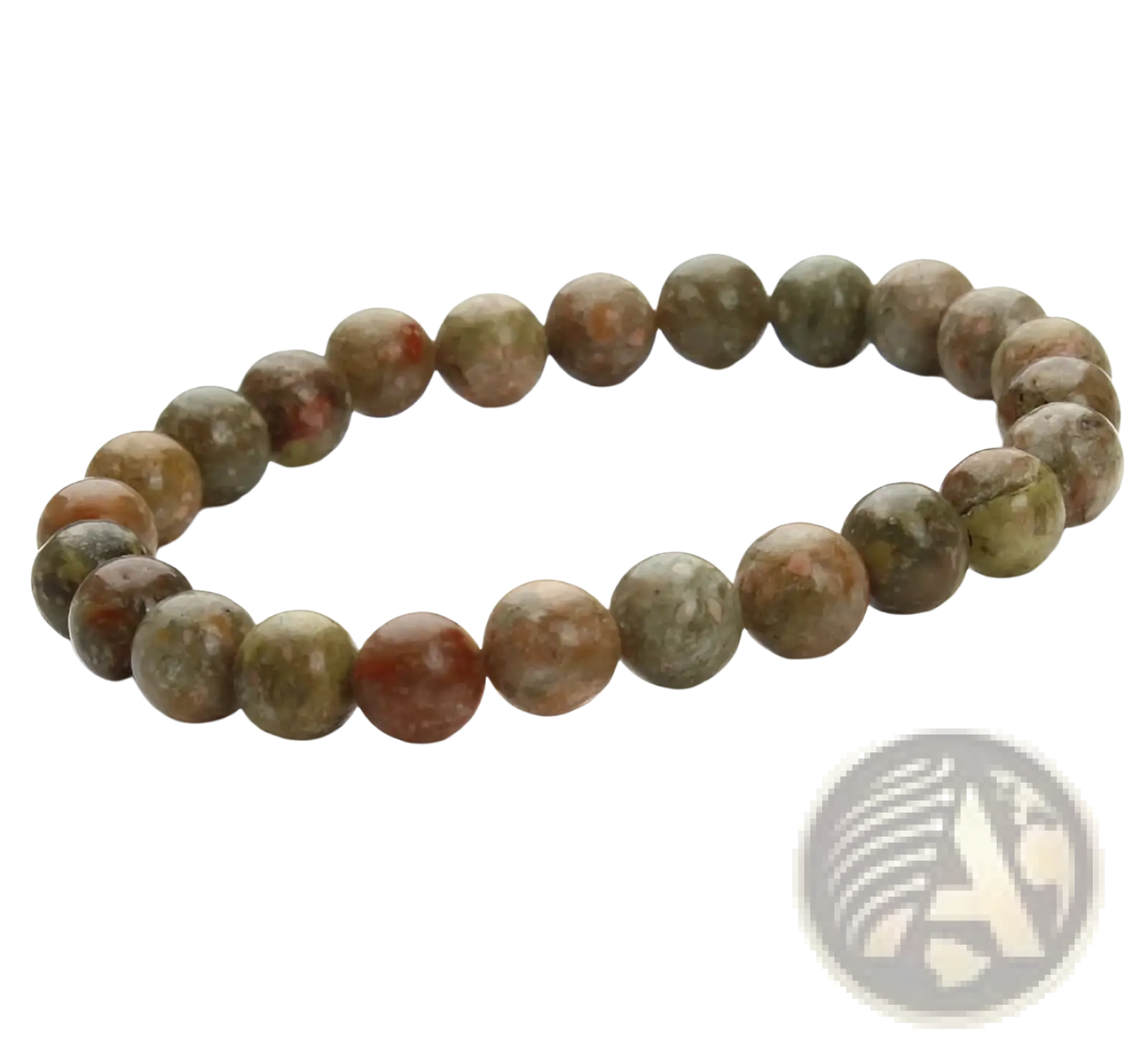 Natural Polished Gemstone and Agate Beaded Bracelet