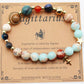 Natural Stone Twelve Zodiac Constellation Beaded Bracelet