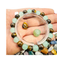 Natural Tiger Eye and Green Aventurine Beaded Bracelet