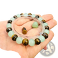 Natural Tiger Eye and Green Aventurine Beaded Bracelet