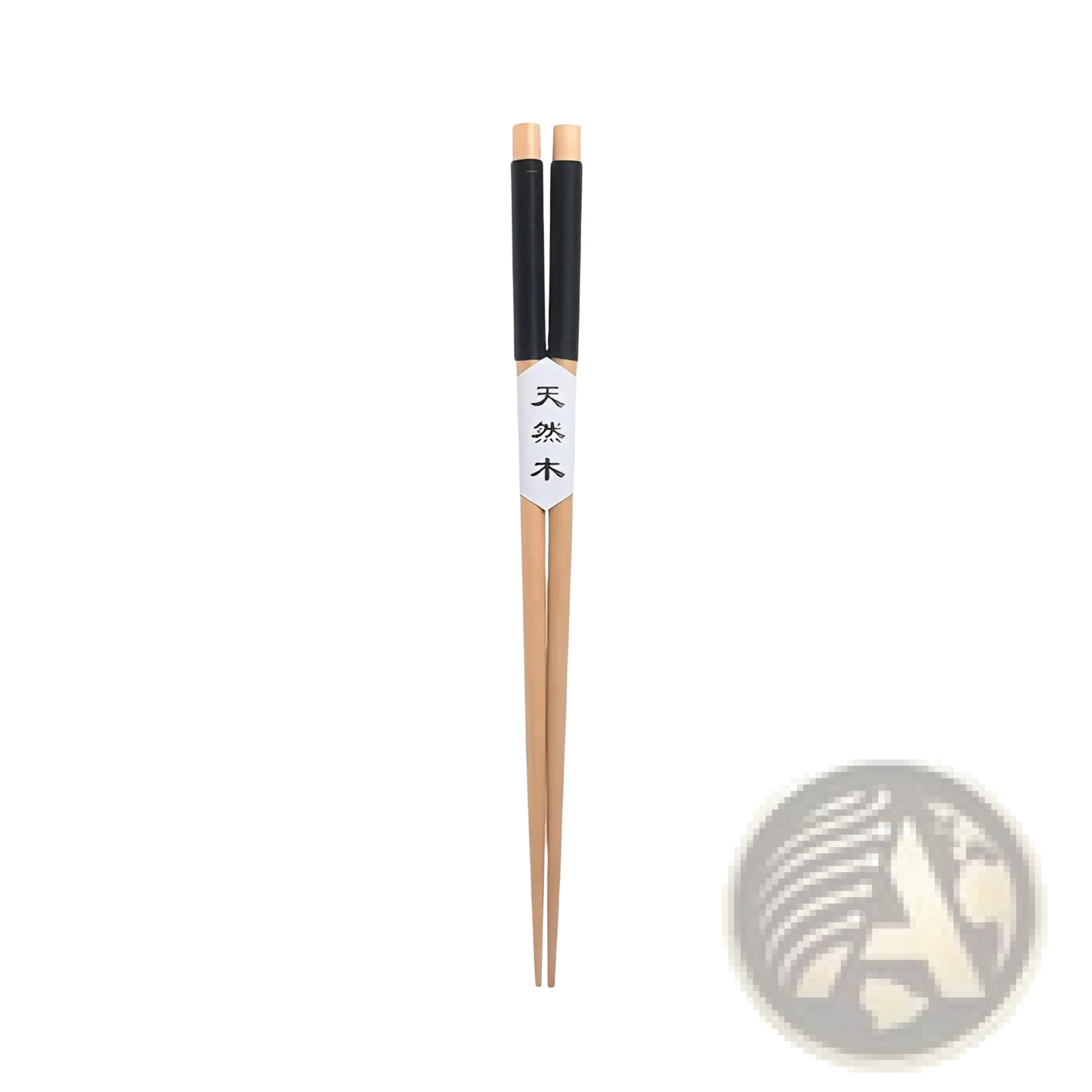Natural Wood Chopsticks with Textured Hand Grips