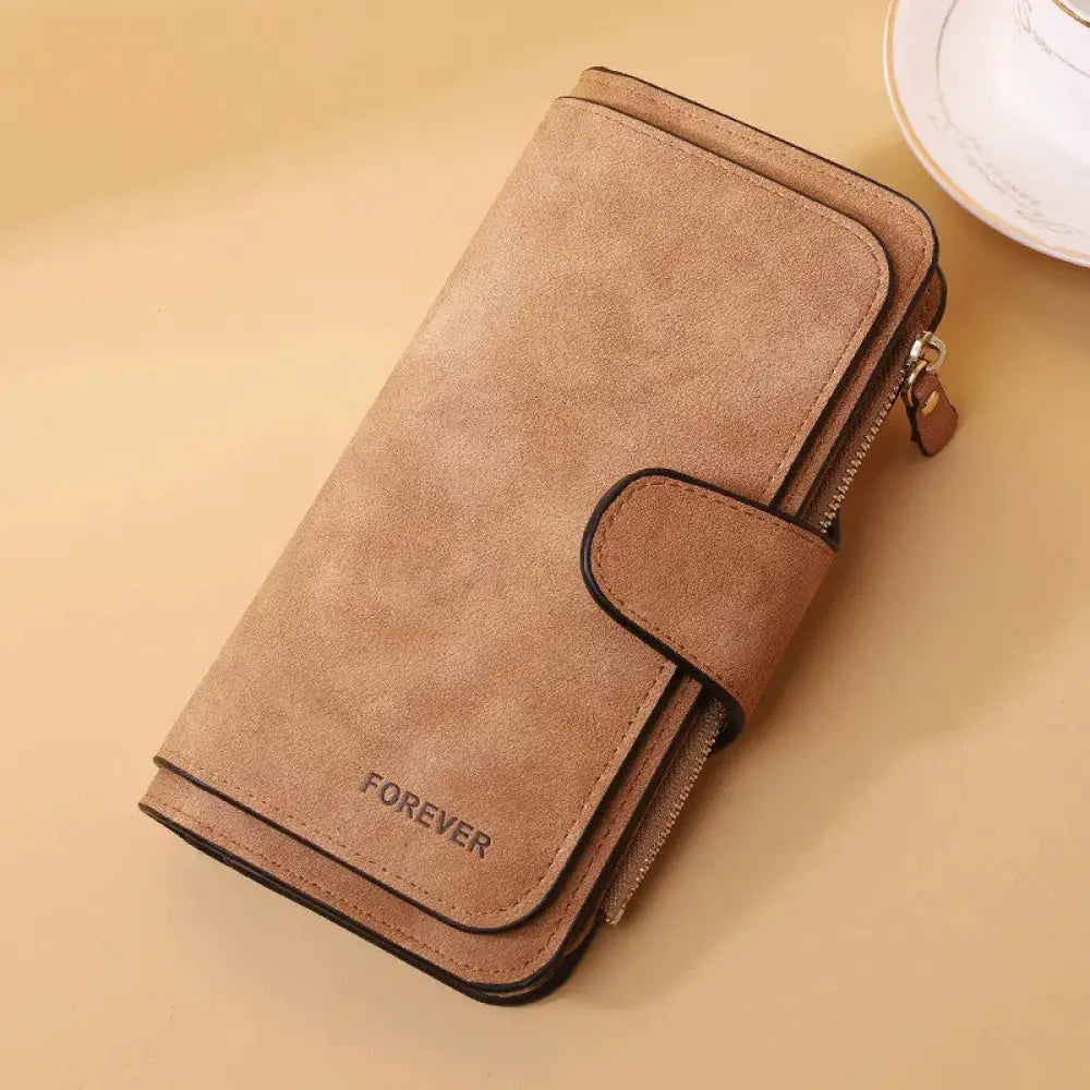 Women's Forever Suede Trifold Buckle Wallet