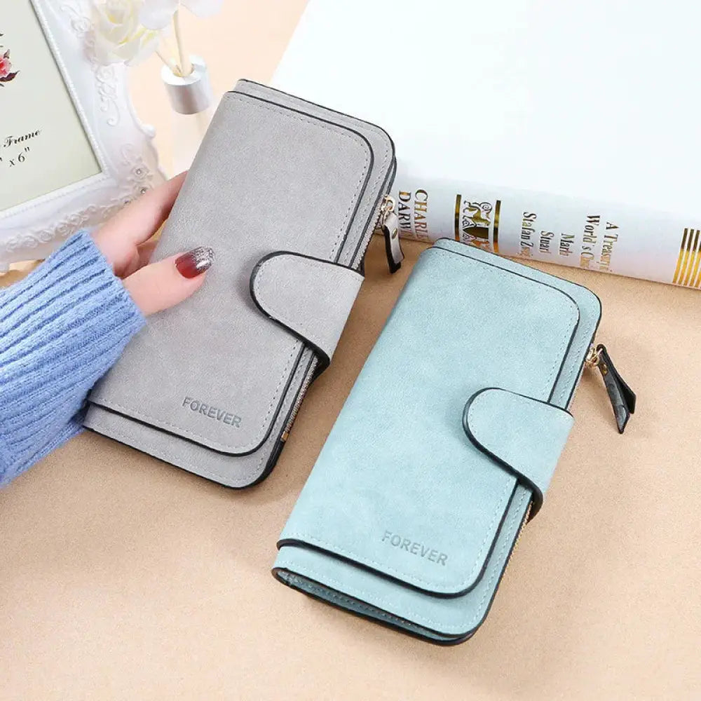 Women's Forever Suede Trifold Buckle Wallet