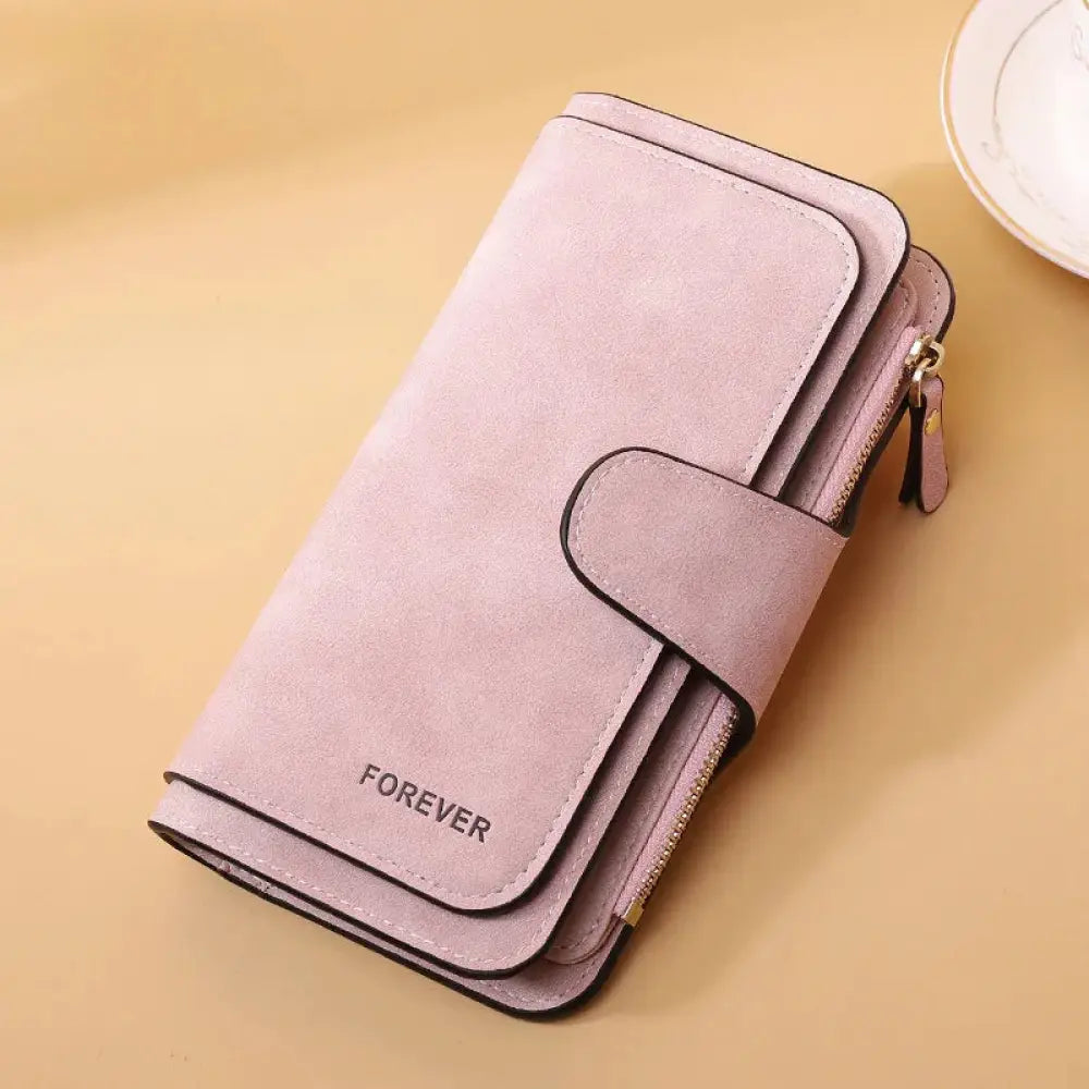 Women's Forever Suede Trifold Buckle Wallet