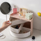 360 Rotating White Tiered Makeup and Jewelry Organizer