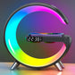 G-shaped Led Lamp with Bluetooth Speaker and Wireless Charger