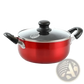 Non-stick Cookware Set 7 Piece Red Aluminum