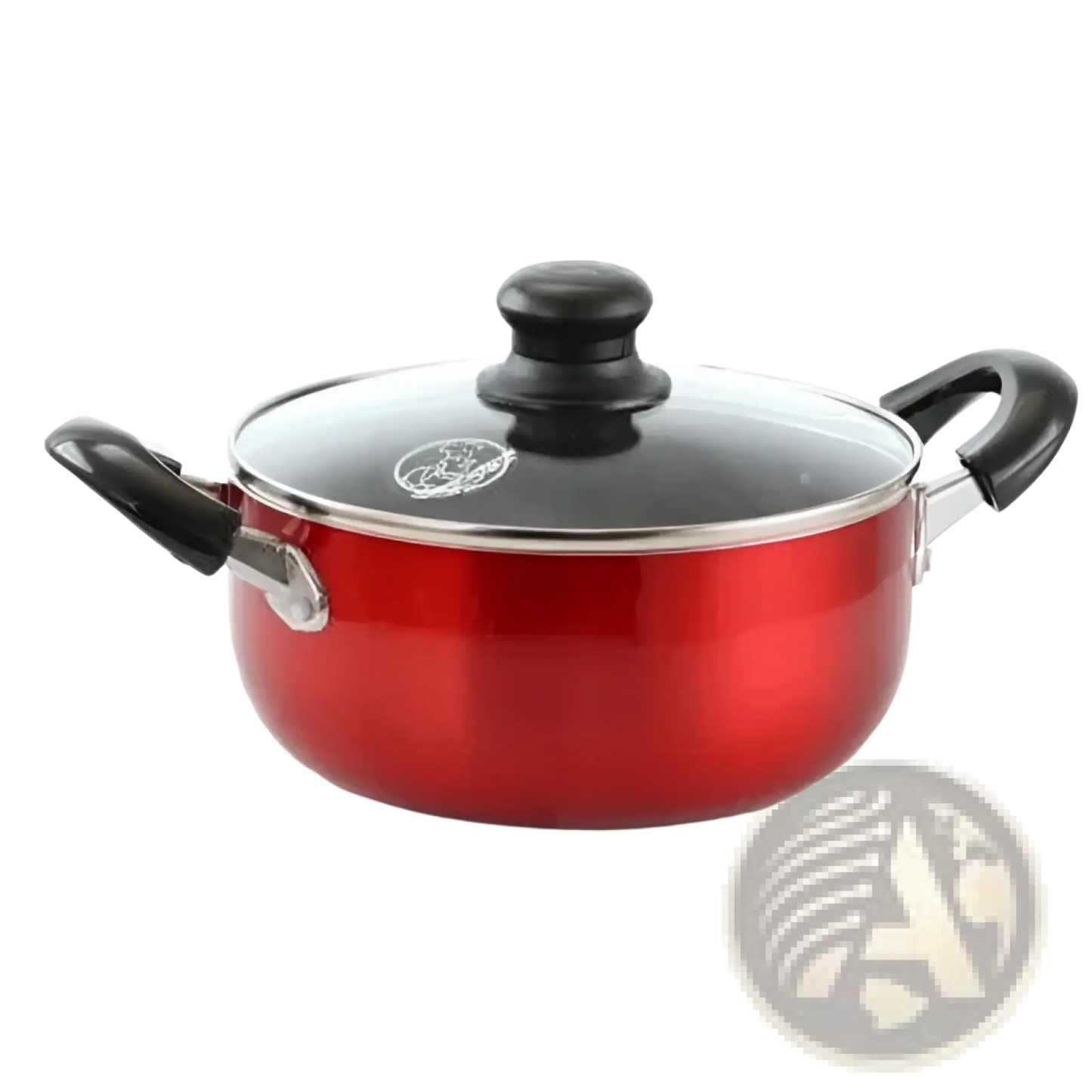 Non-stick Cookware Set 7 Piece Red Aluminum