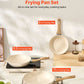 Nonstick Ceramic Frying Pan Set 3 Piece Beige