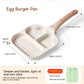 Nonstick Four Hole Egg Frying Pan with Wood Handle