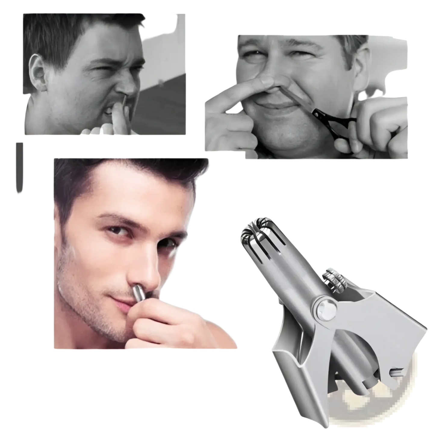 Nose Hair Trimmer Waterproof Steel Grooming Kit