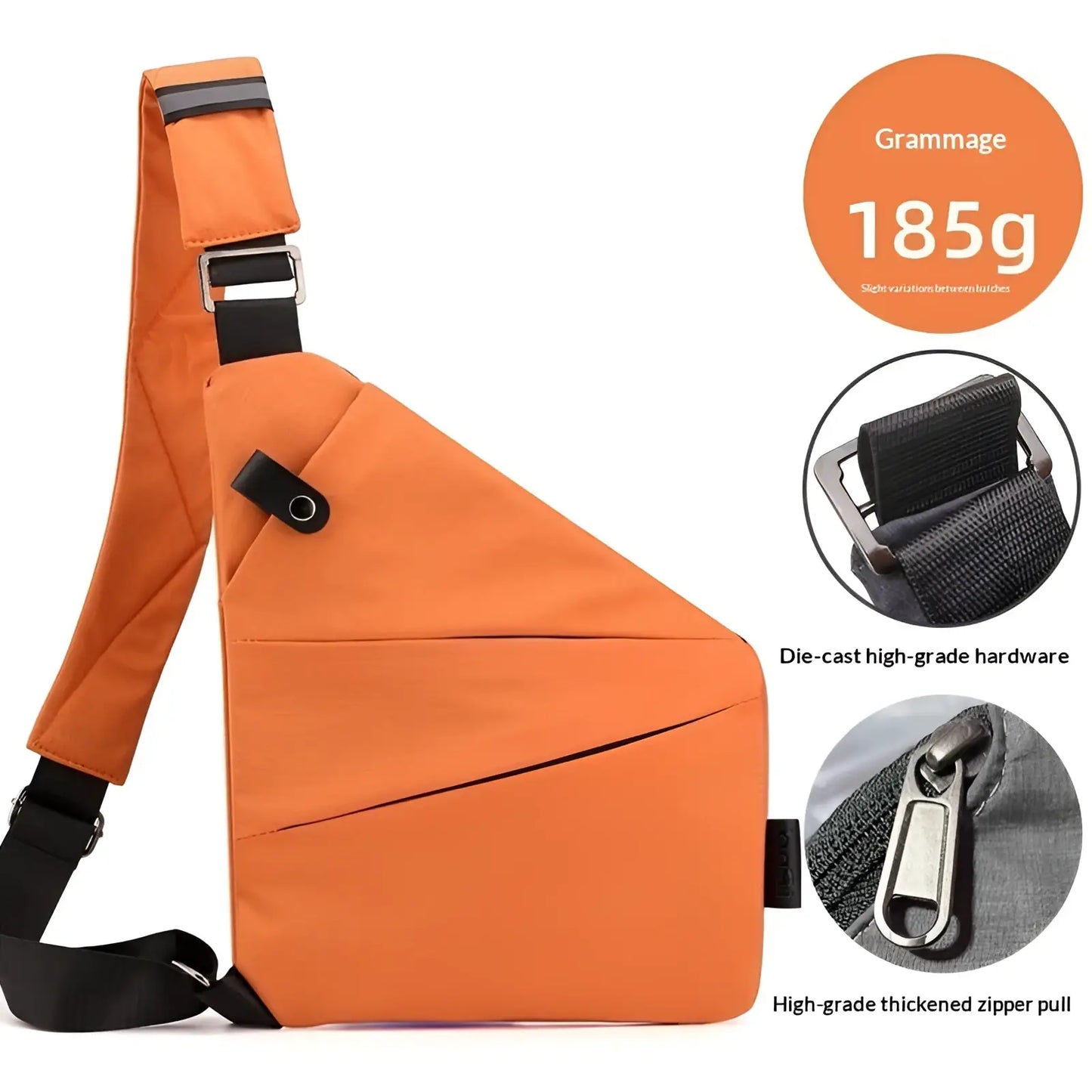 Nylon Crossbody Bag with Anti Radiation Lining