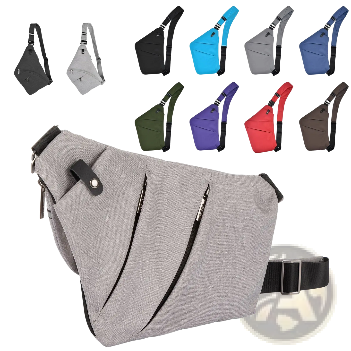 Nylon Crossbody Bag with Anti Radiation Lining