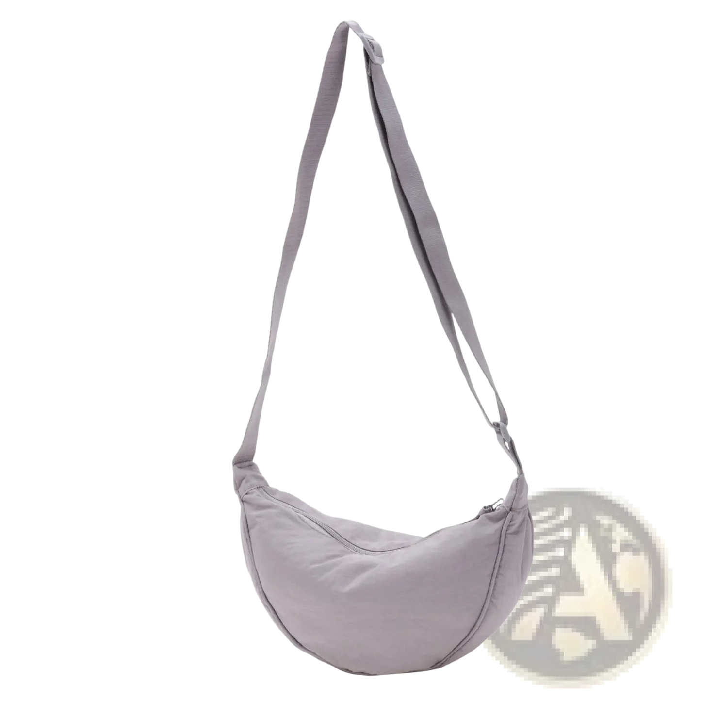 Nylon Dumpling Messenger Bag Curved Crossbody Strap