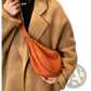 Nylon Dumpling Messenger Bag Curved Crossbody Strap