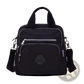 Nylon Messenger Bag Multi Zipper Canvas Backpack