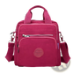 Nylon Messenger Bag Multi Zipper Canvas Backpack