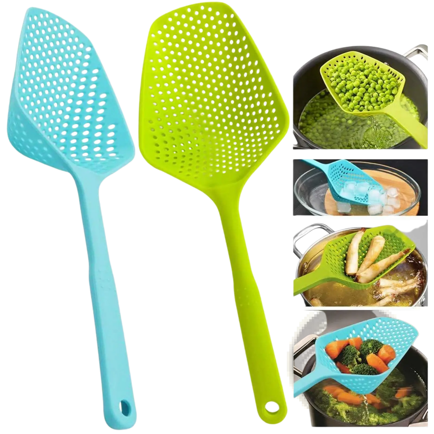 Nylon Strainer Scoop Colander for Cooking and Draining