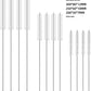Nylon Straw Cleaning Brush Set Stainless Steel 10pc