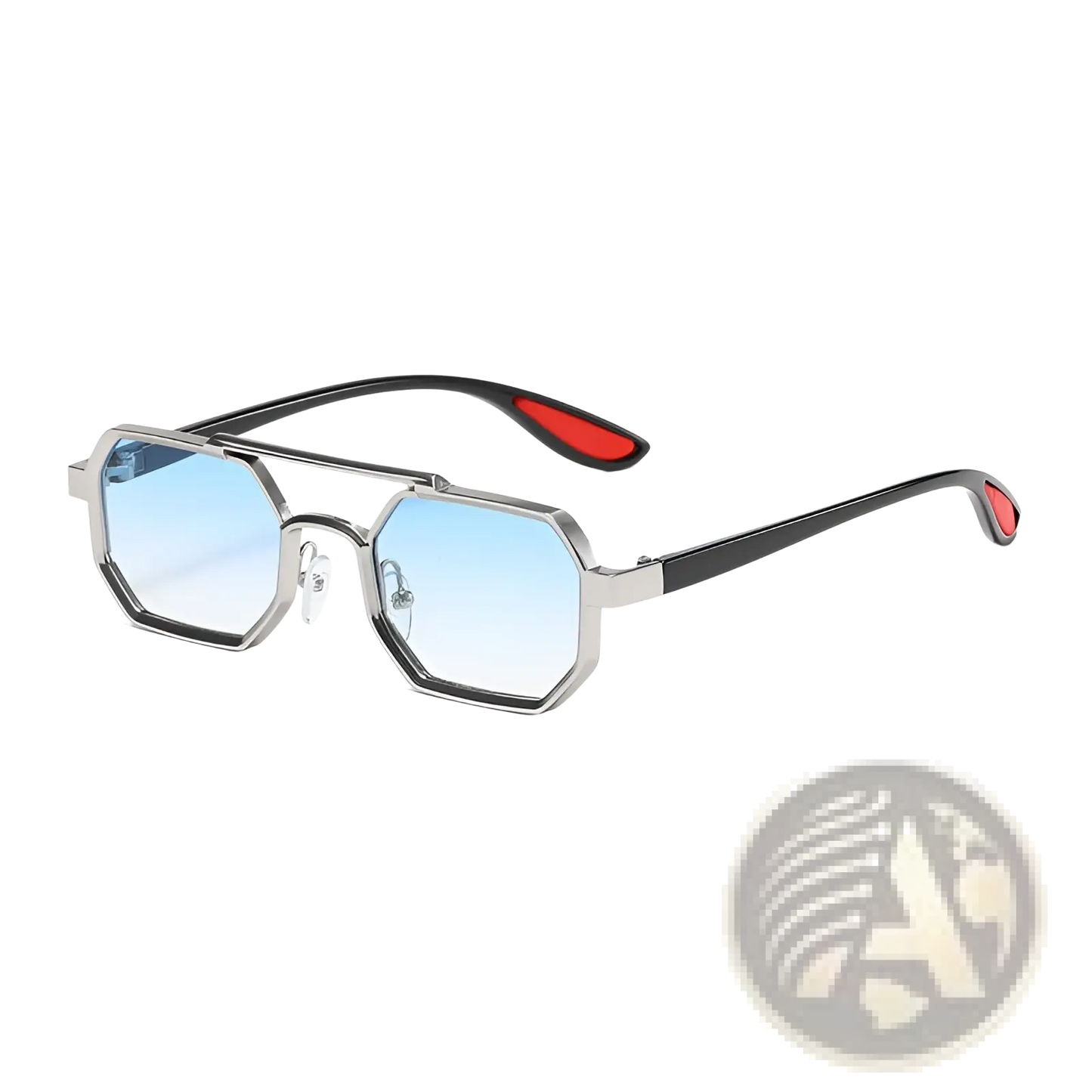 Octagonal Metal Steampunk Uv400 Fashion Sunglasses